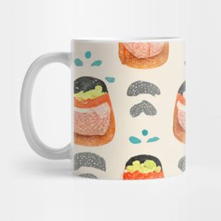 Sushi Citizens Pattern Mug